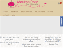 Tablet Screenshot of moutonrose.com